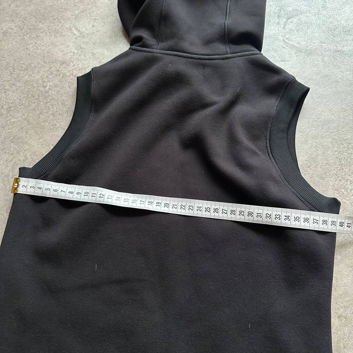 Adidas Black Sleeveless Zip Hoodie Vest XS