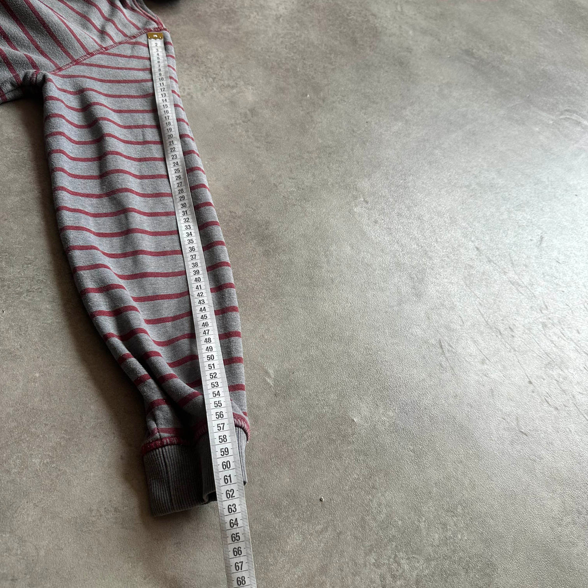 Quiksilver Grey Striped Zip Hoodie 170cm