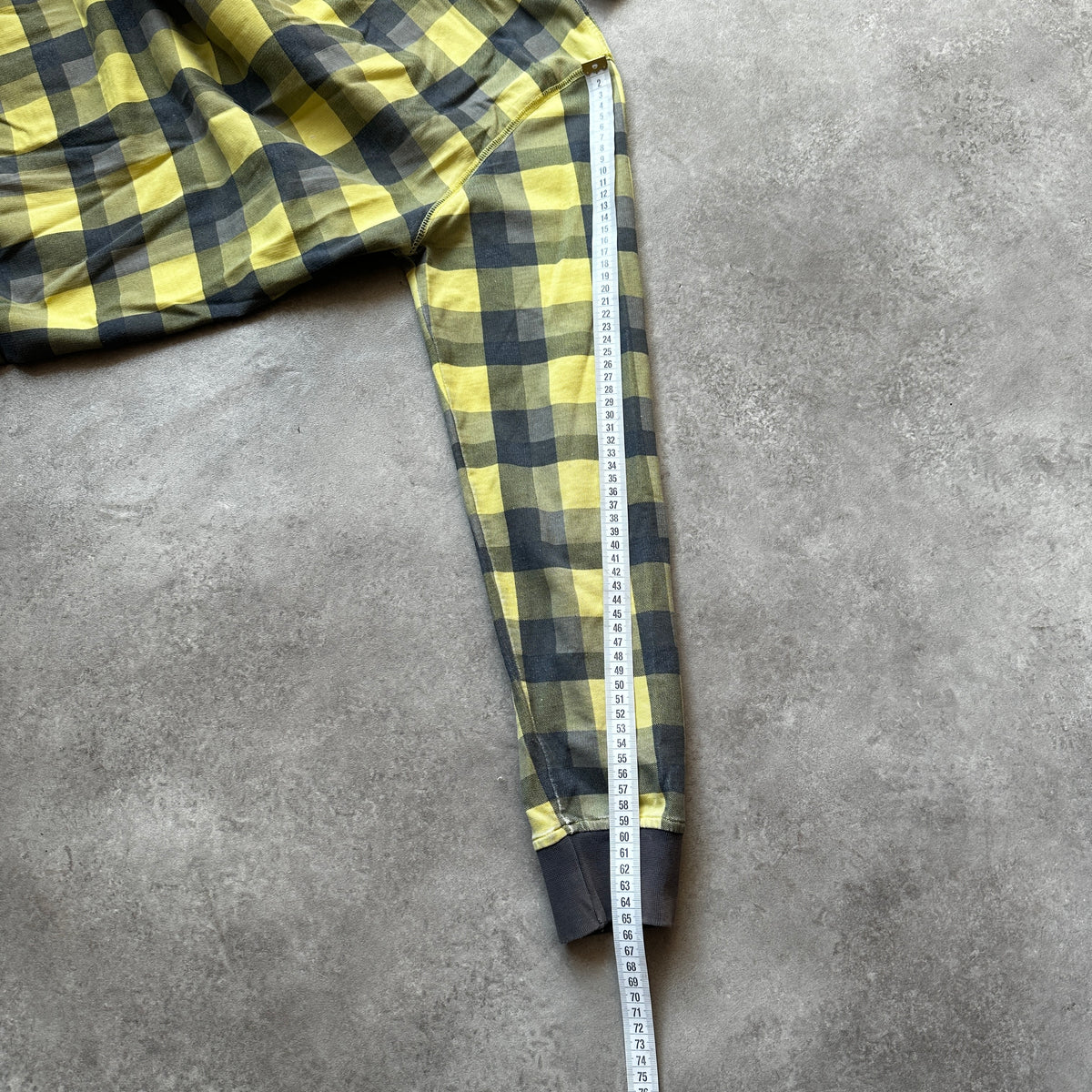 Billabong Yellow & Grey Plaid Hooded Jacket S
