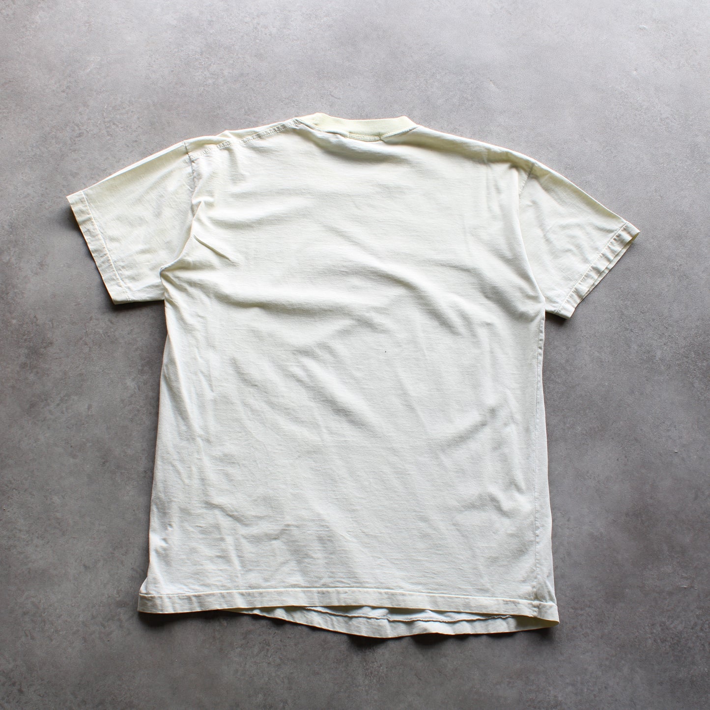 Christian Dior Vintage Embroidered Logo Tee – Cream (Man-M)