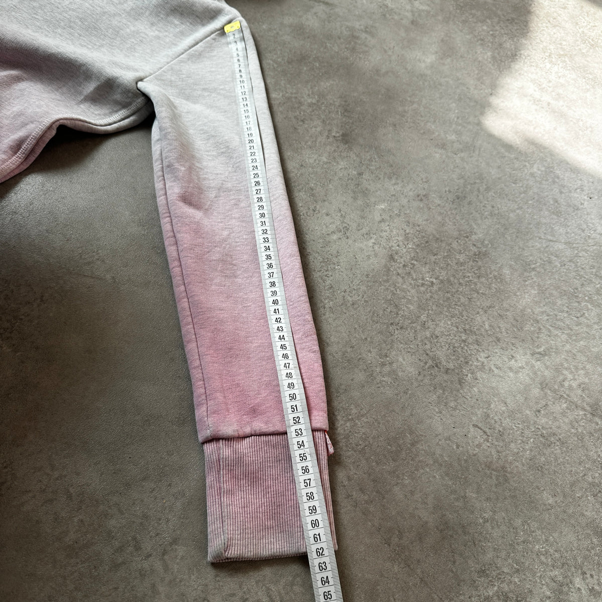 Superdry Grey & Pink Dip-Dye Hoodie M