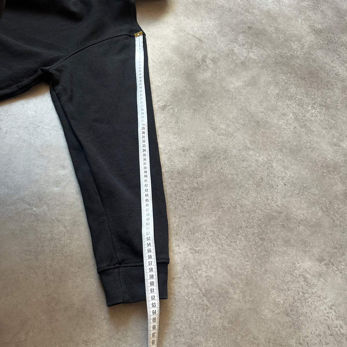 Mennace Black Small Gold Script Logo Hoodie M