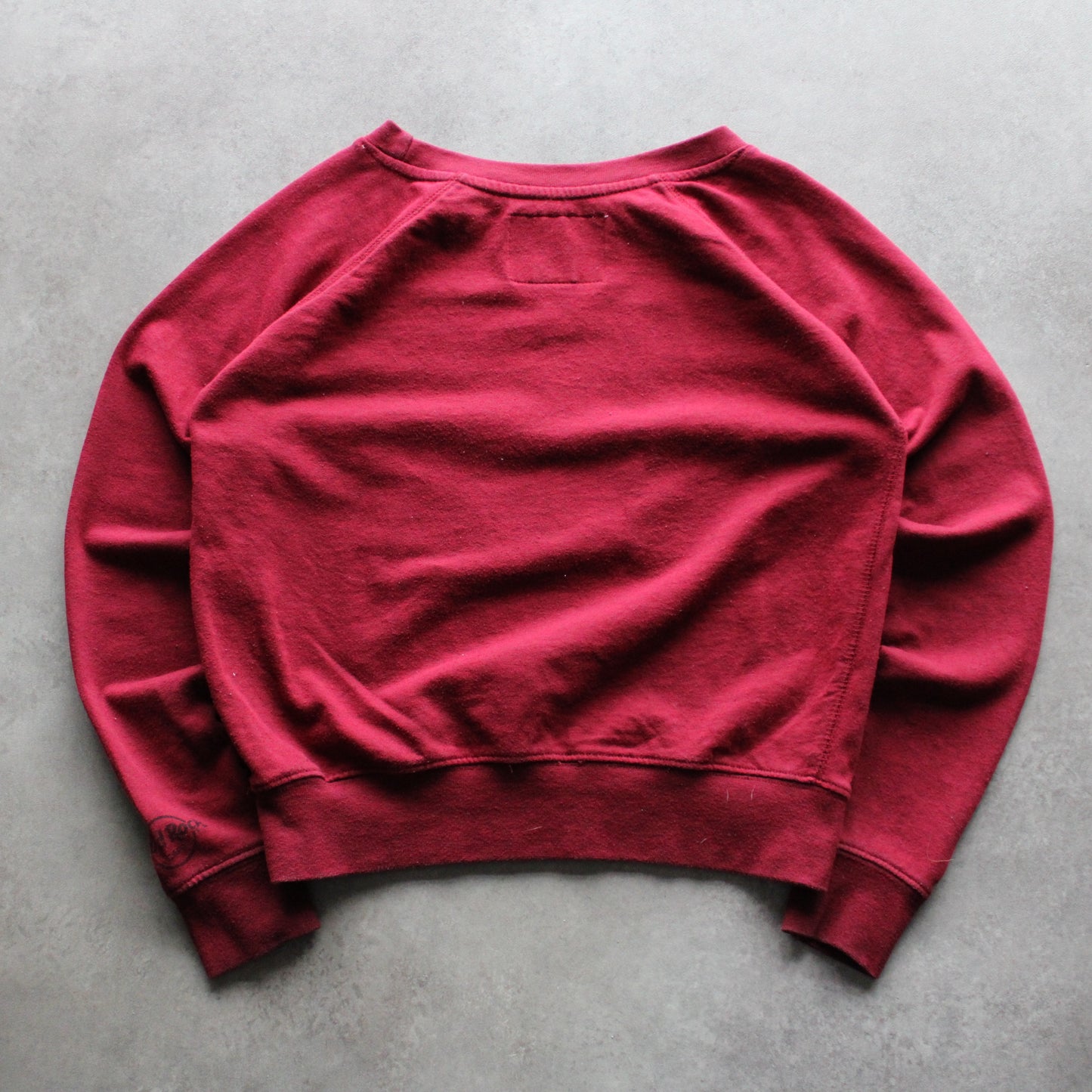 Hard Rock London Cropped Sweatshirt – Burgundy (Woman-S)