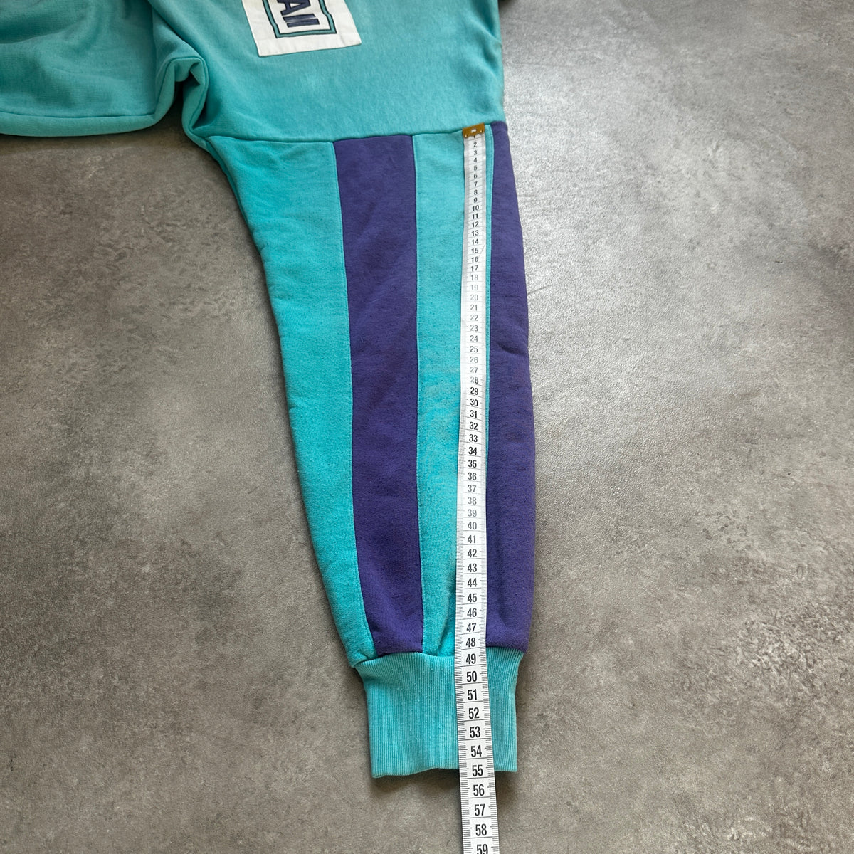Adidas Teal & Purple Colorblock 1/2 Zip Sweatshirt 174cm