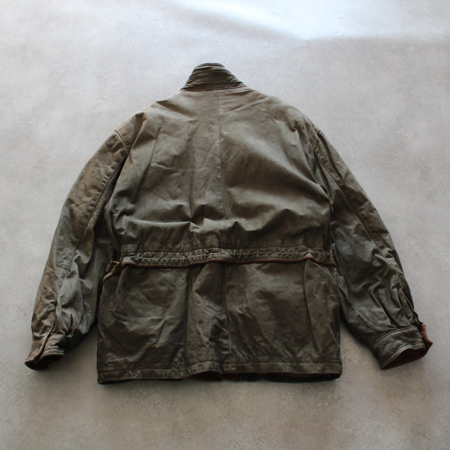 Paul Ross Brown Leather Jacket (Man-XL)