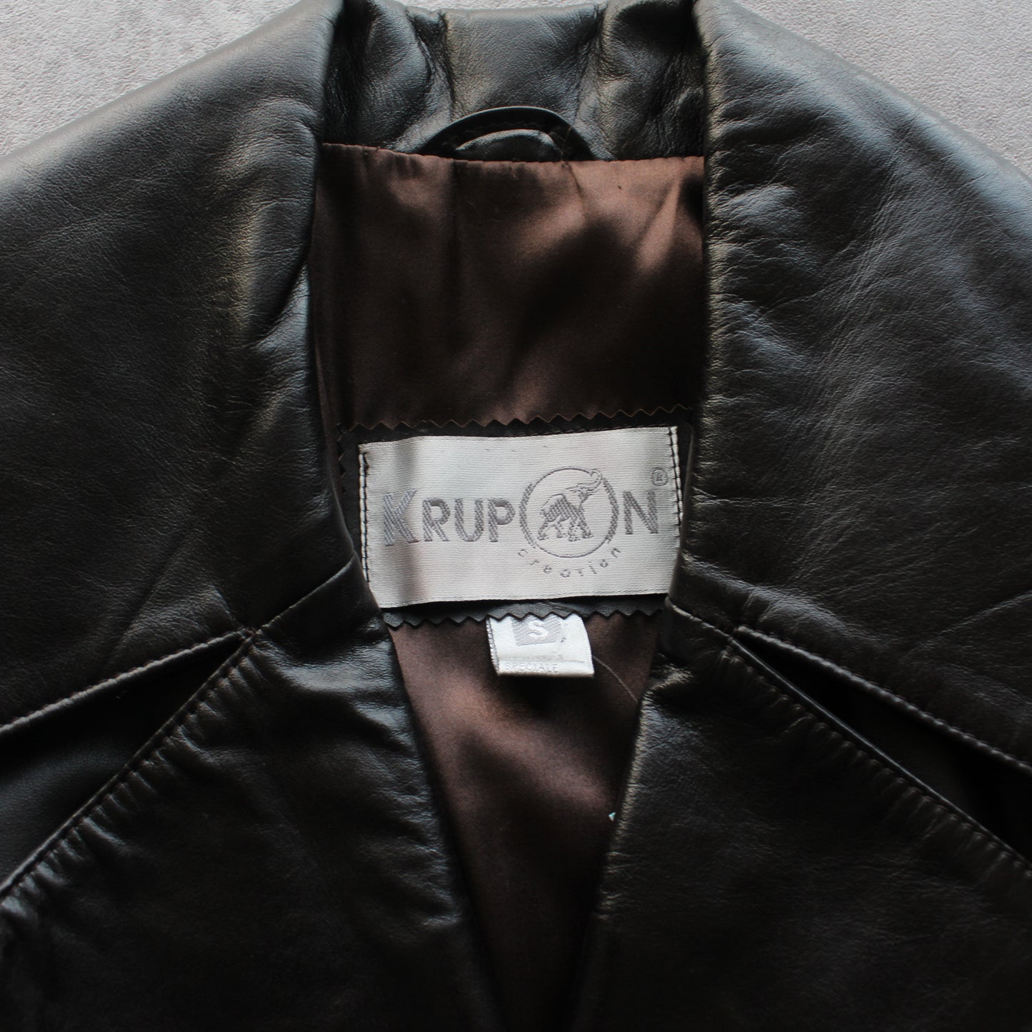 Krupon Leather Coat - Brown (Woman-S)