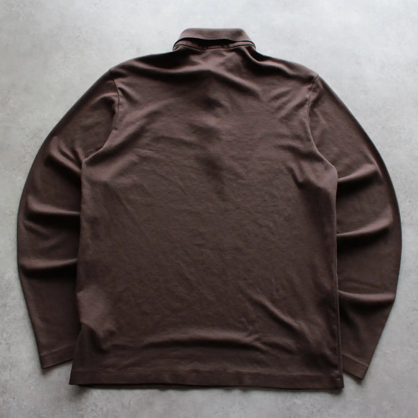 Hugo Boss Long Sleeve Polo Shirt – Brown (Man-S)