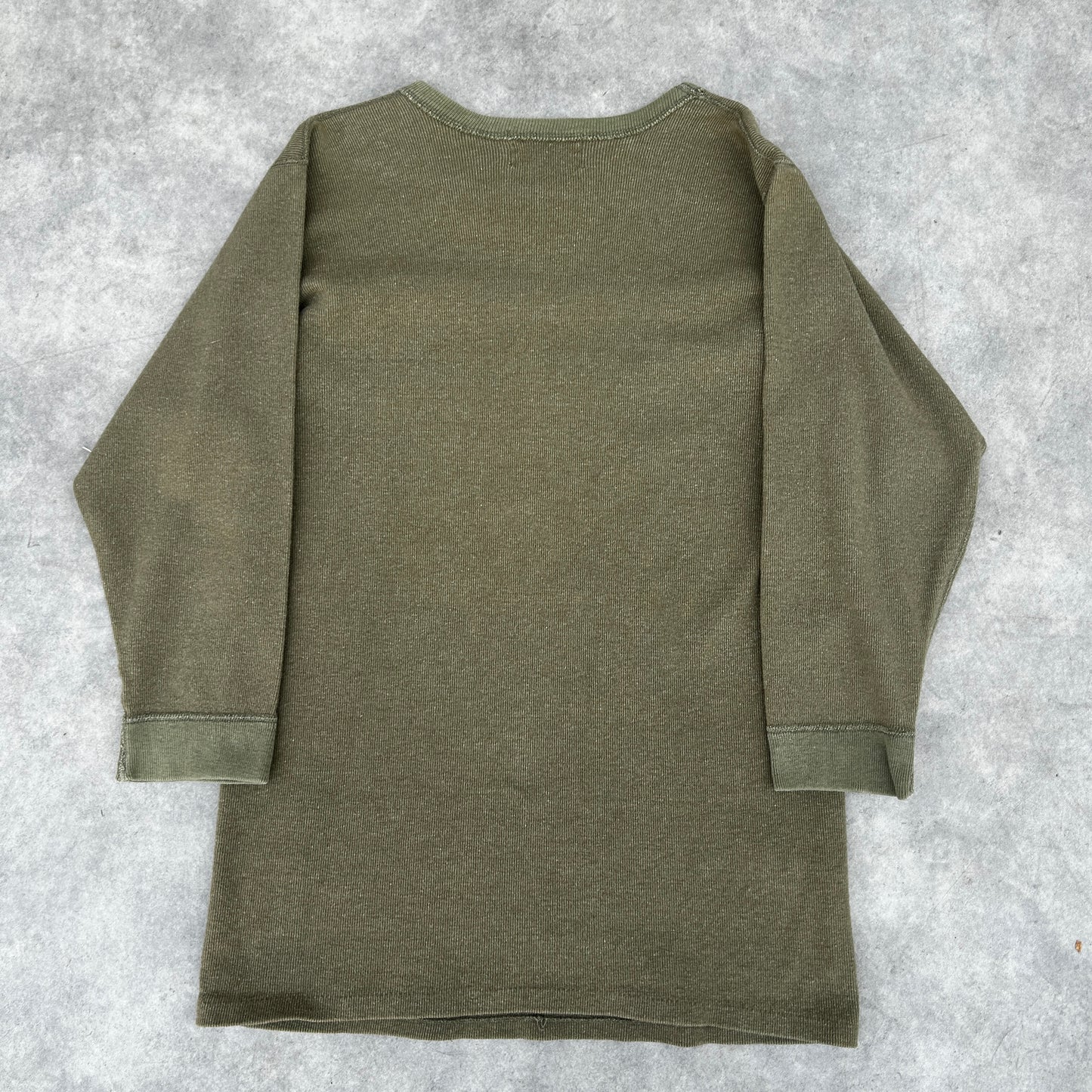 Vintage Dutch Army Half Wool Long Sleeve Thermal Shirt Maat 5