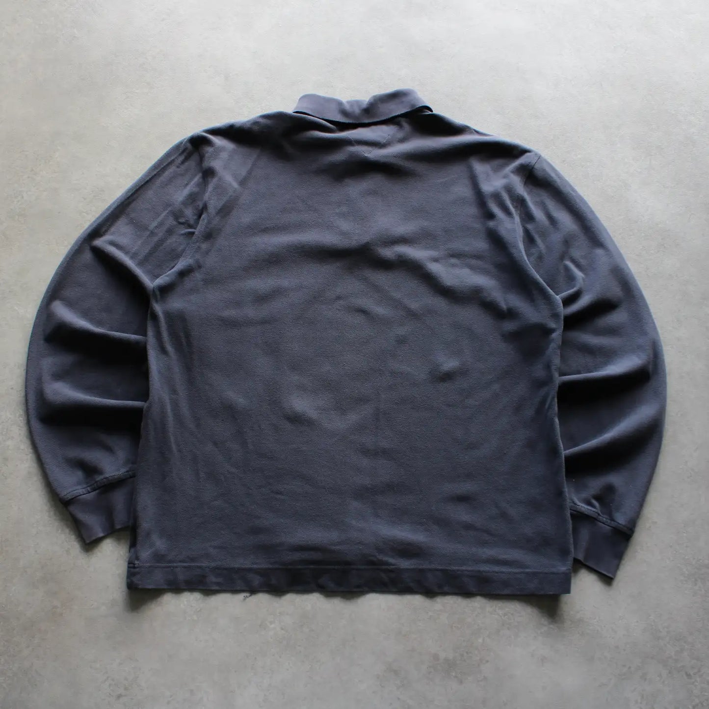 Tommy Hilfiger Long Sleeve Polo Shirt – Grey (Man-XL)