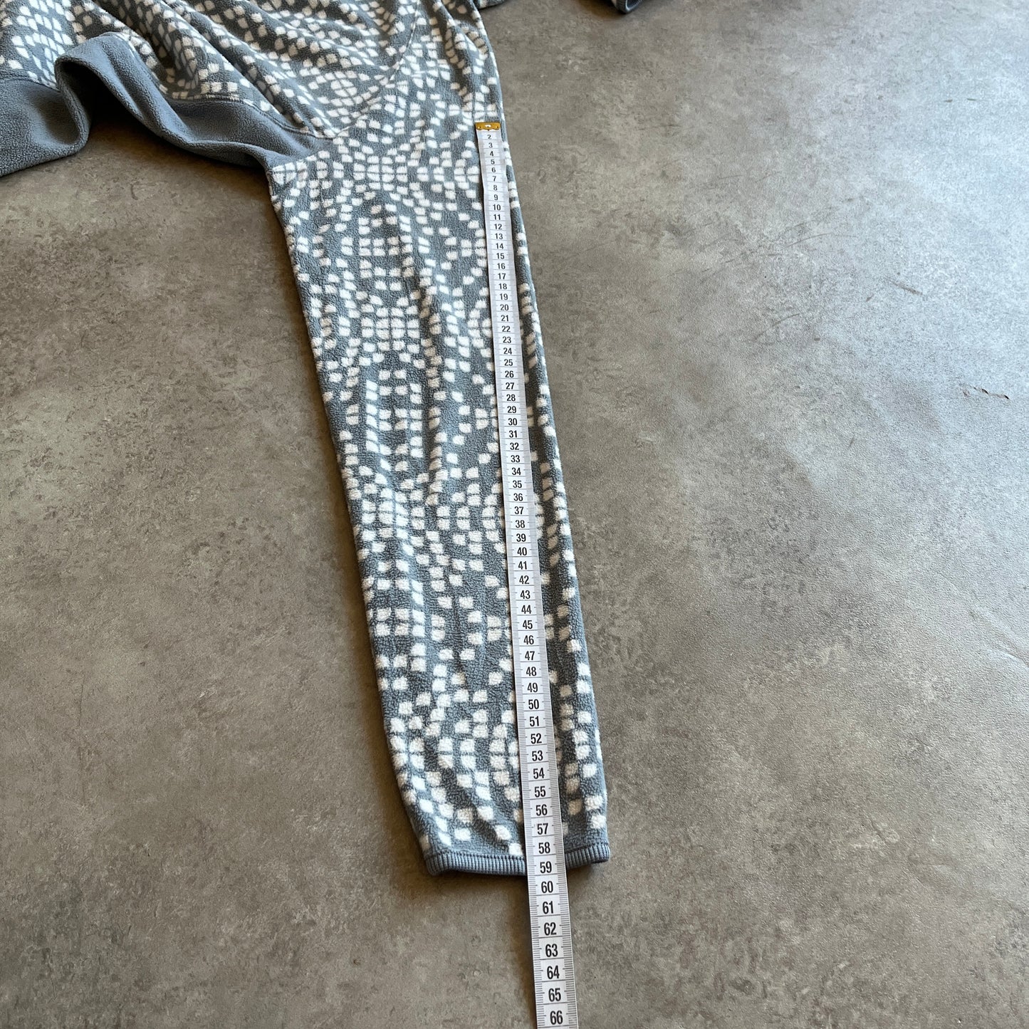 Columbia Grey Patterned Half Zip Fleece L
