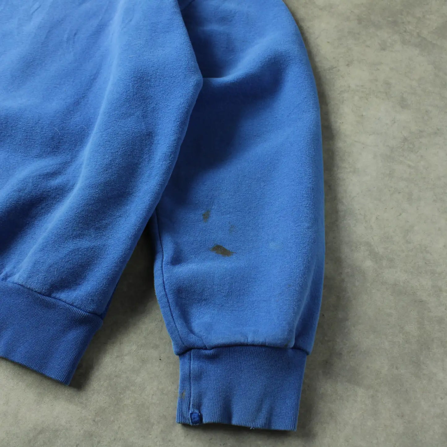 Adidas Logo Crewneck Sweatshirt – Blue (Man-L,Distressed)