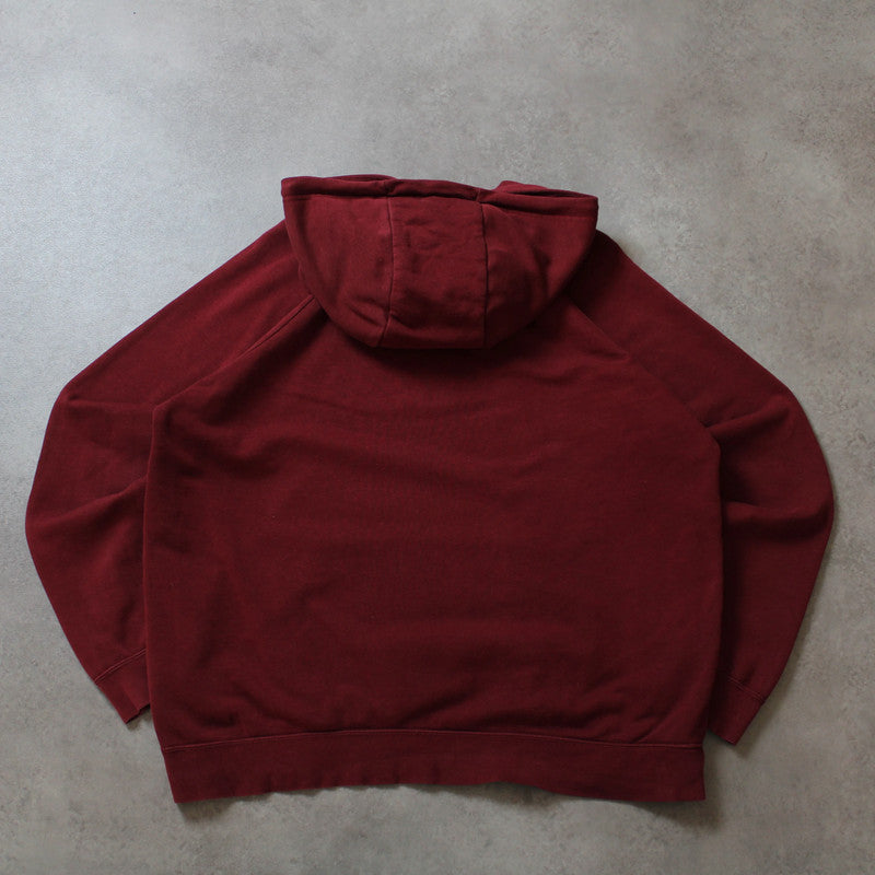 Nike Burgundy Hoodie (Men-XL) [SPOTTED]