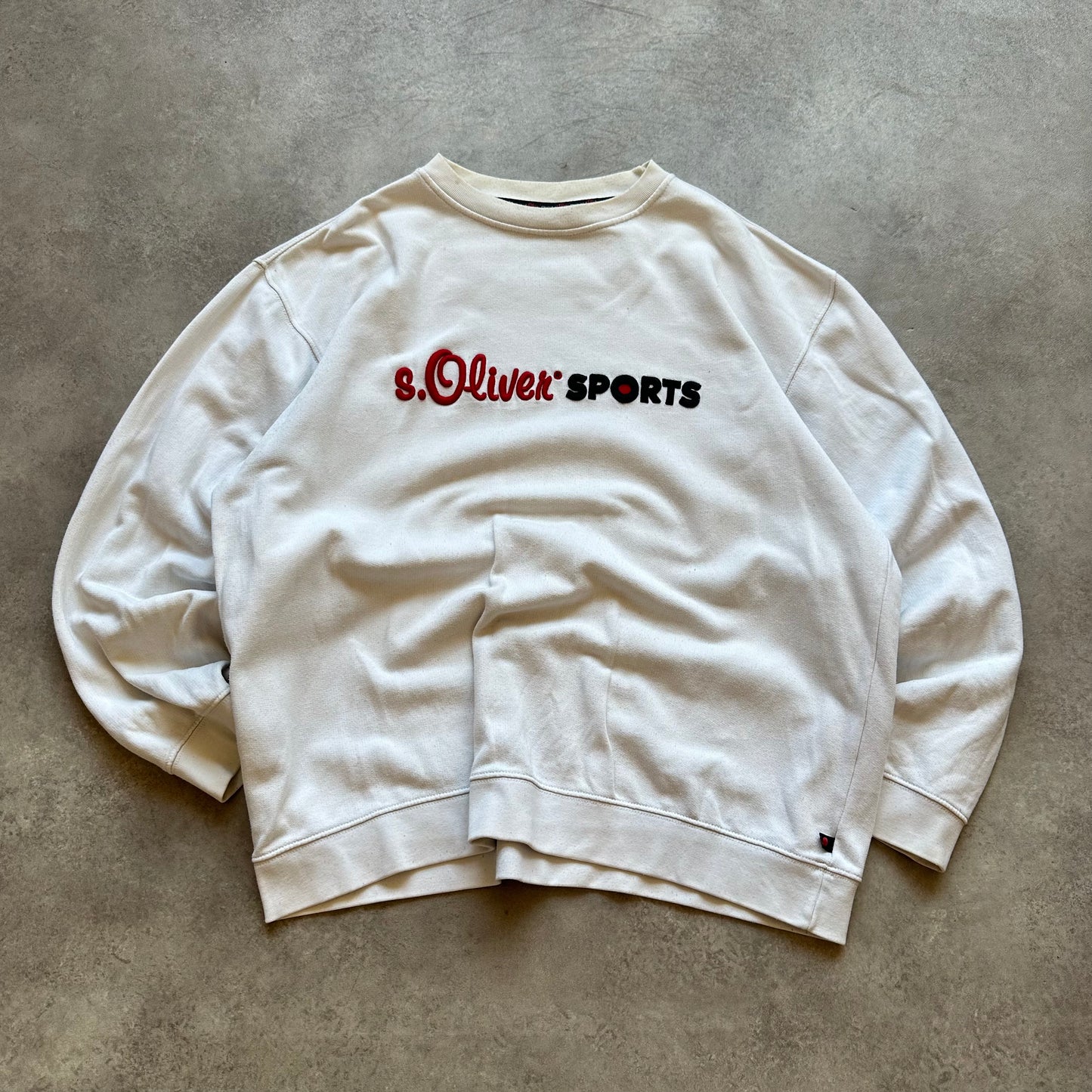 S.Oliver Sports White Sweatshirt XL