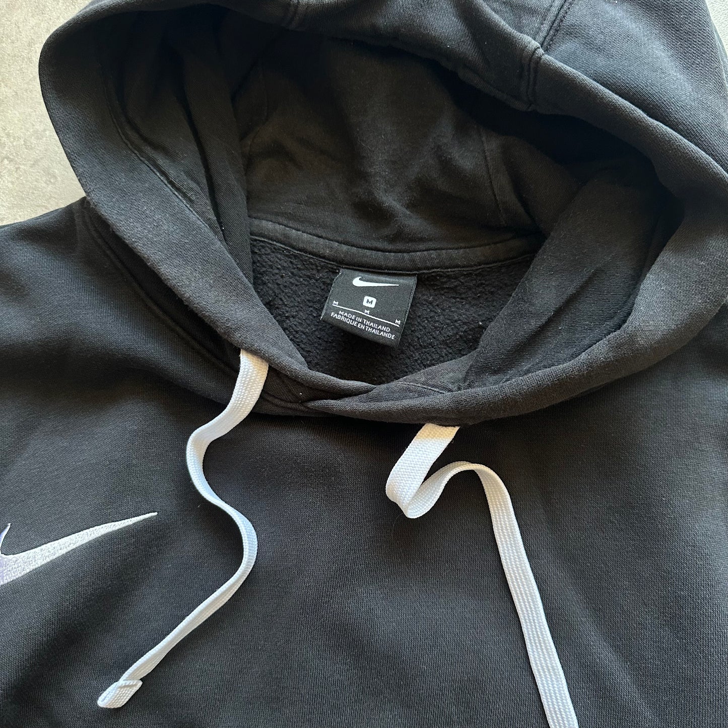 Nike Black Swoosh Hoodie M