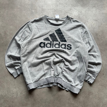Adidas Grey Logo Sweatshirt XXL