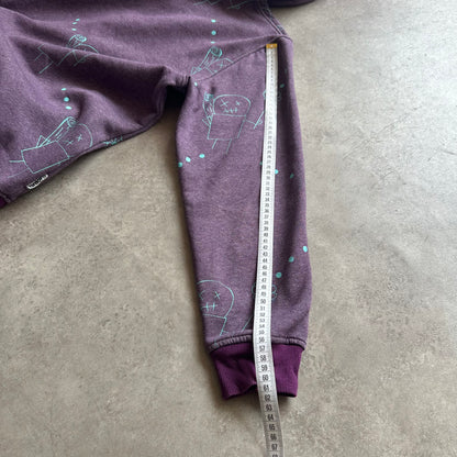 Nomis Purple Graphic Zip Hoodie M
