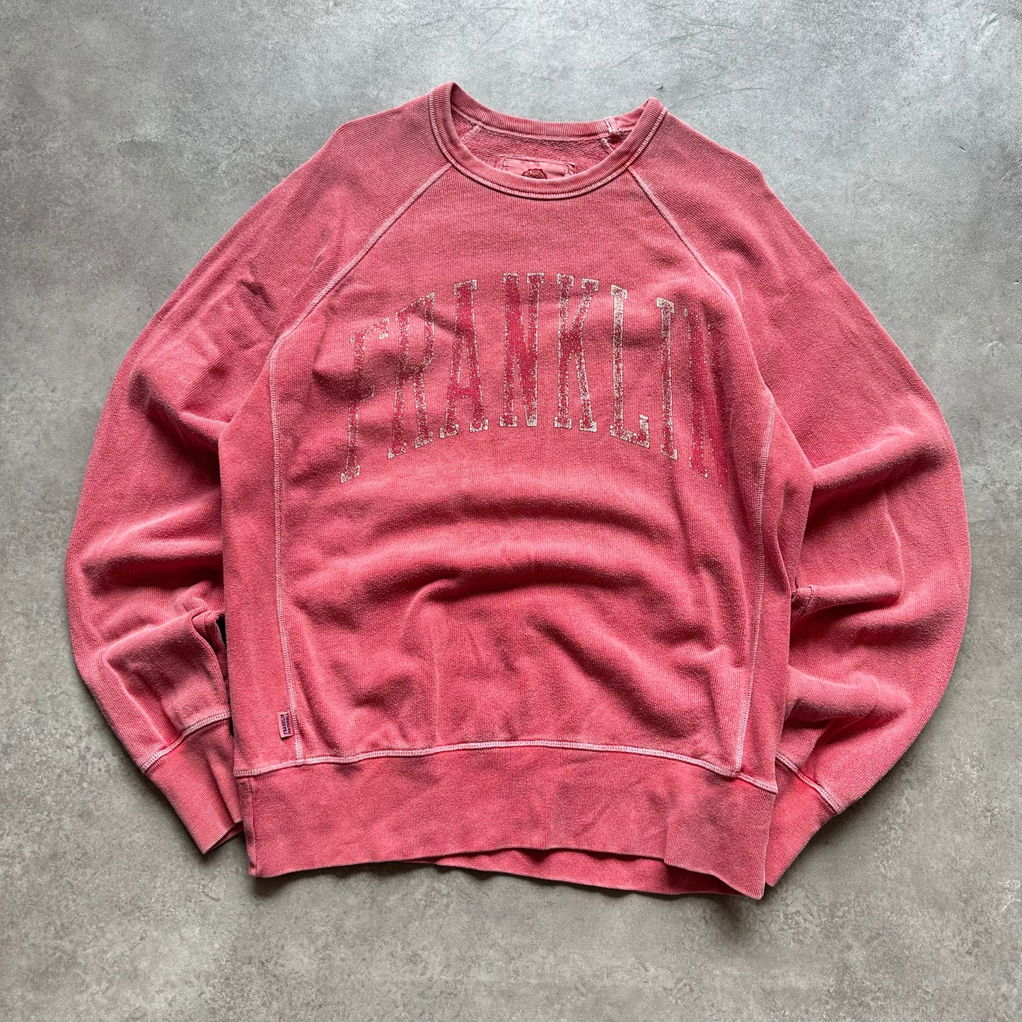 Franklin & Marshall Red Distressed Sweatshirt L