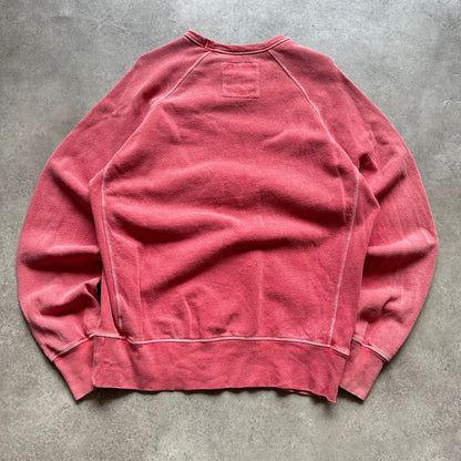 Franklin & Marshall Red Distressed Sweatshirt L