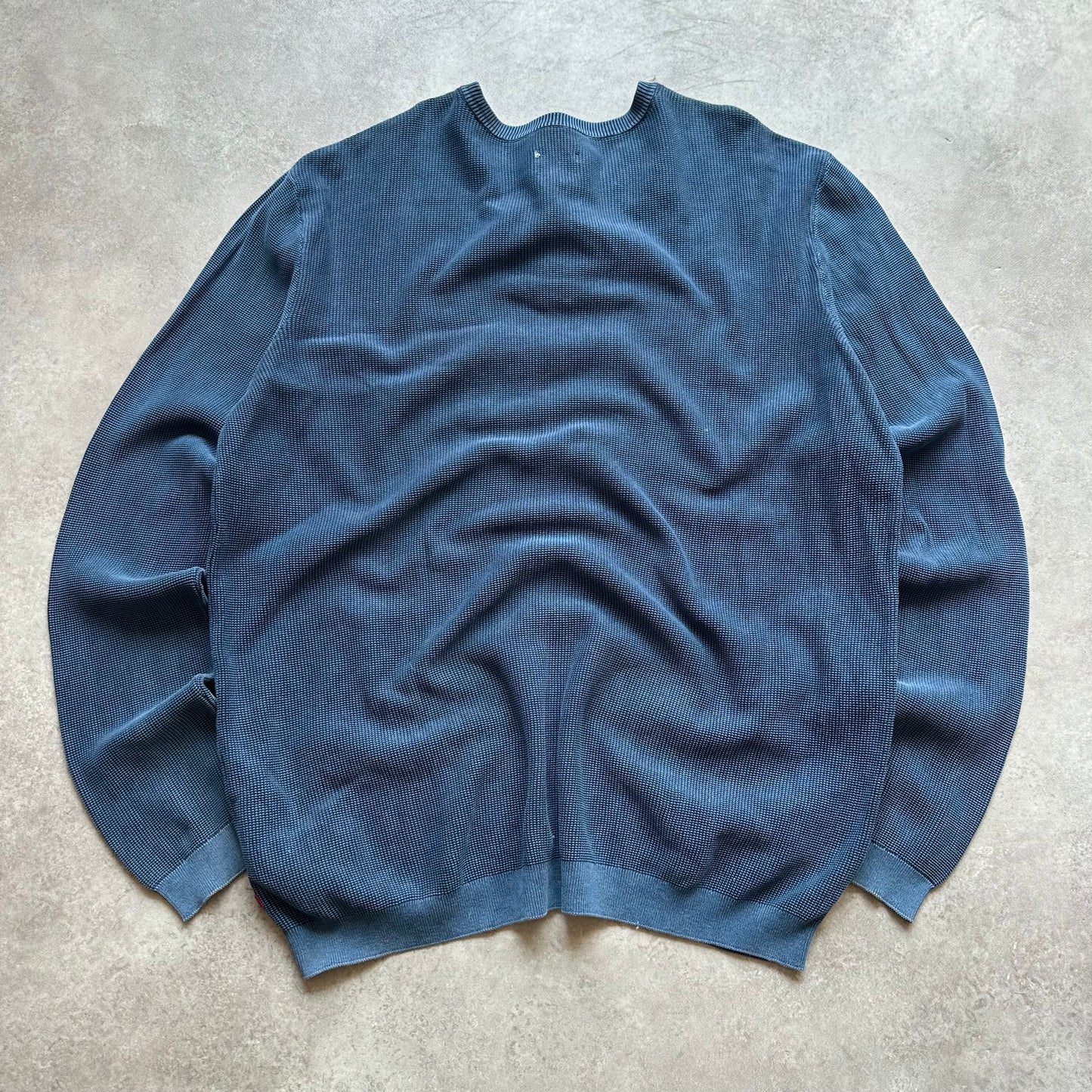 Mustang Blue Henley Sweatshirt XL