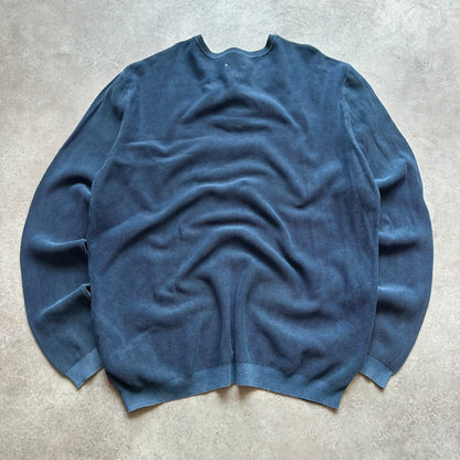 Mustang Blue Henley Sweatshirt XL
