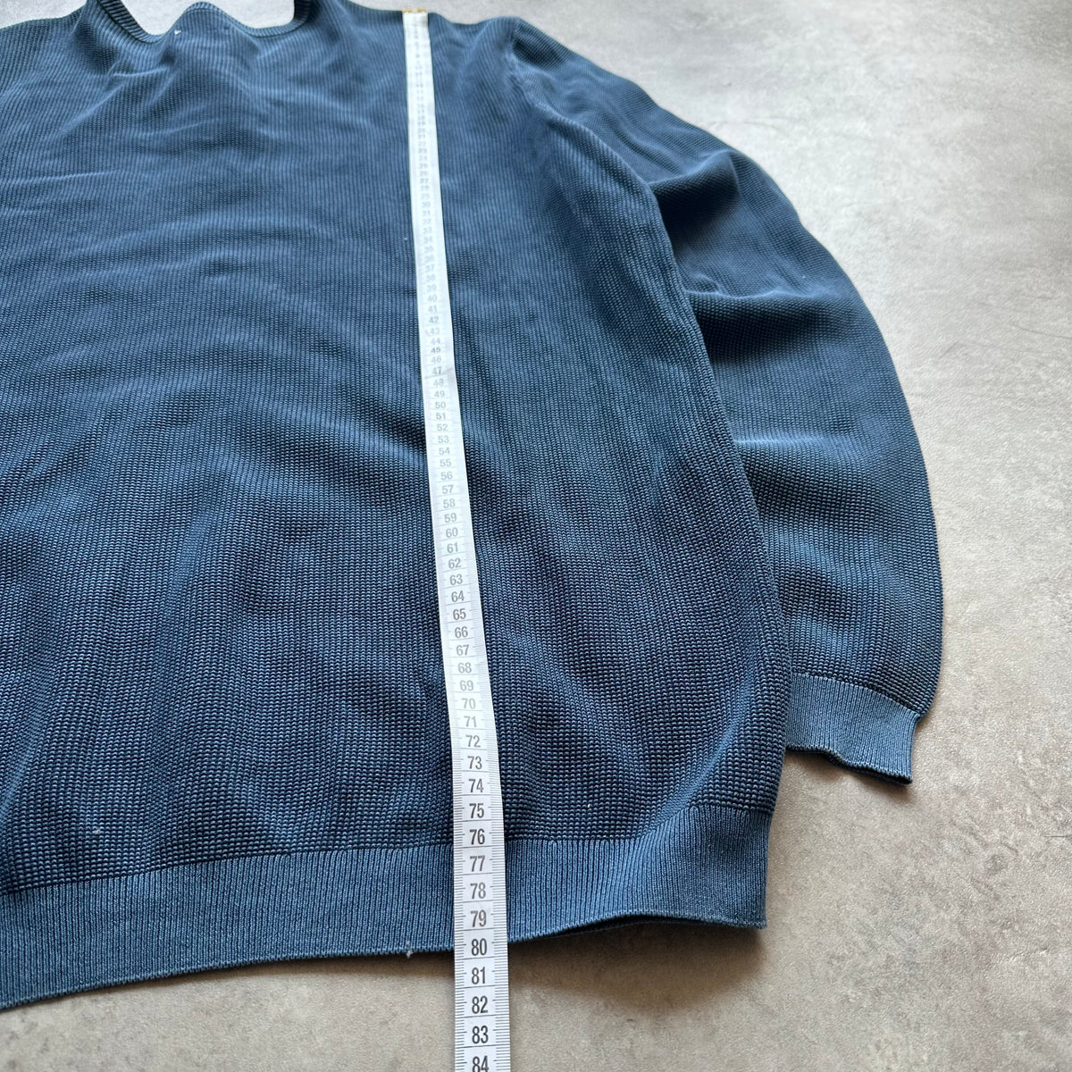 Mustang Blue Henley Sweatshirt XL