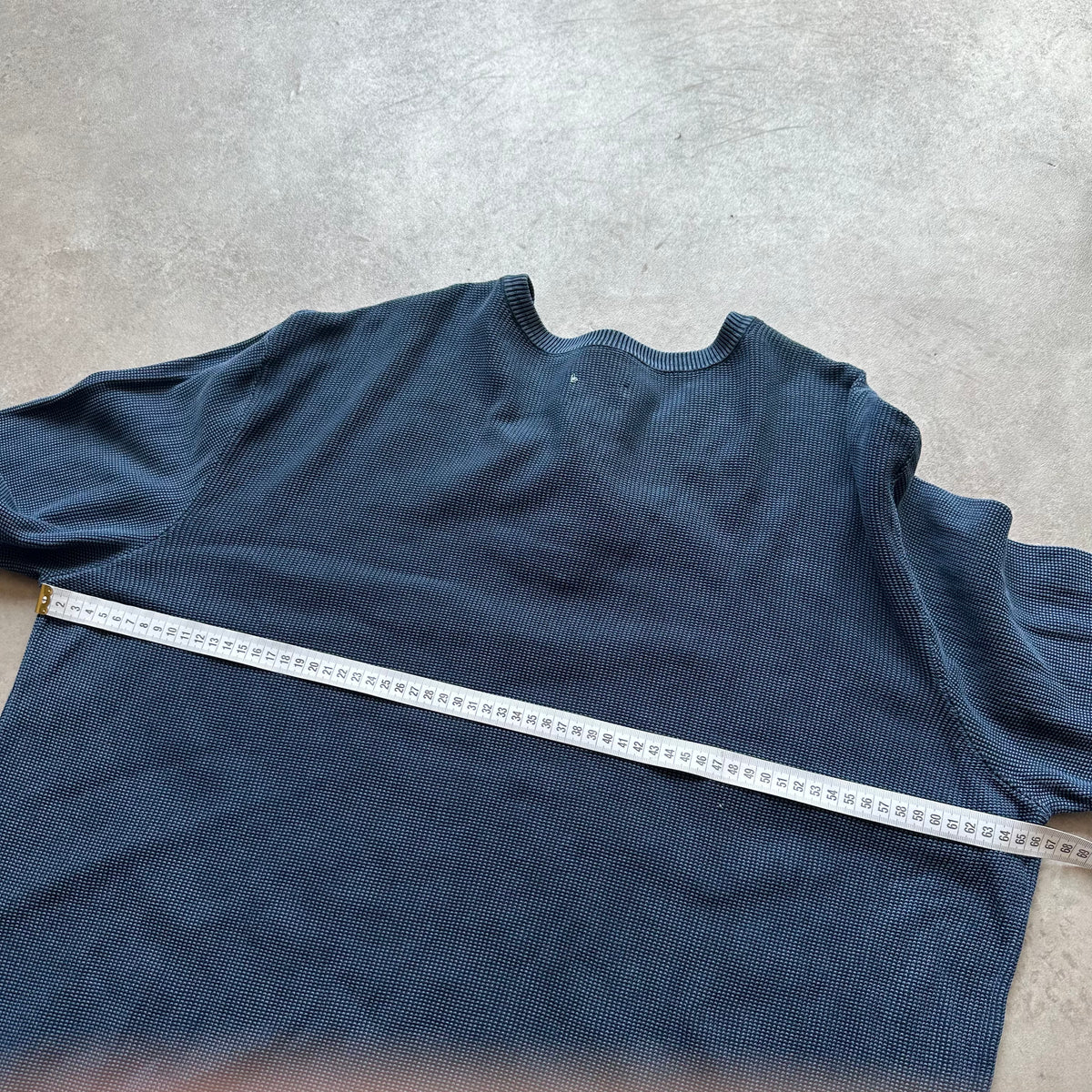 Mustang Blue Henley Sweatshirt XL