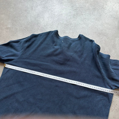 Mustang Blue Henley Sweatshirt XL