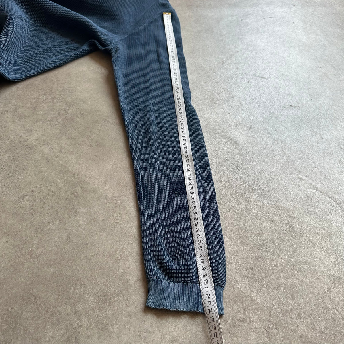 Mustang Blue Henley Sweatshirt XL