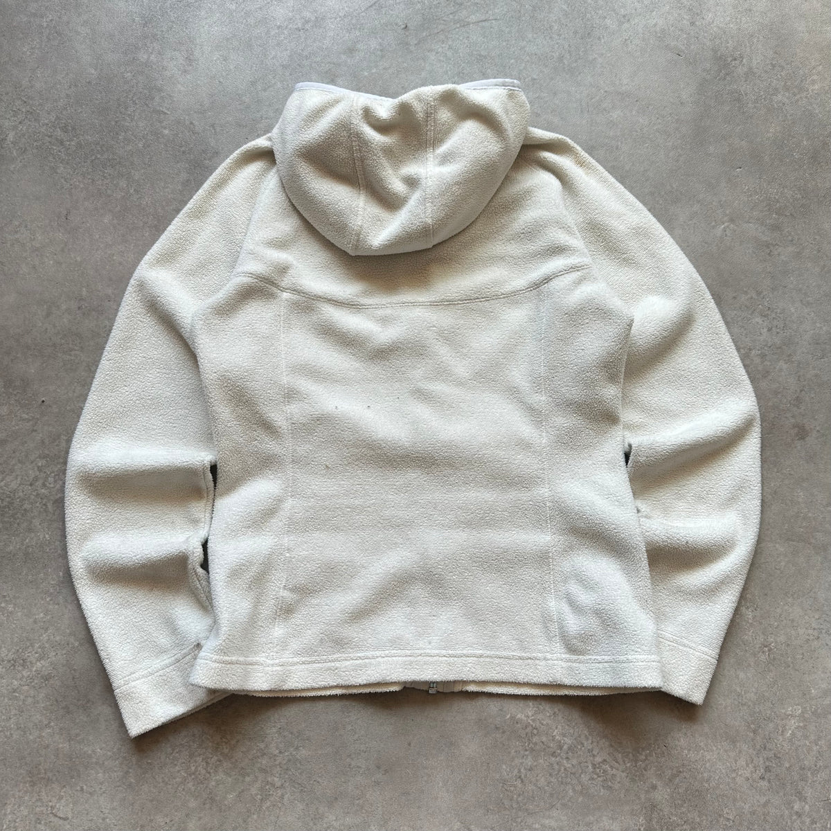 The North Face White Fleece Zip Hoodie XS