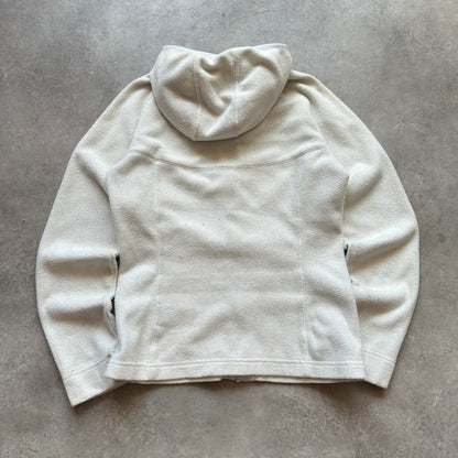 The North Face White Fleece Zip Hoodie XS