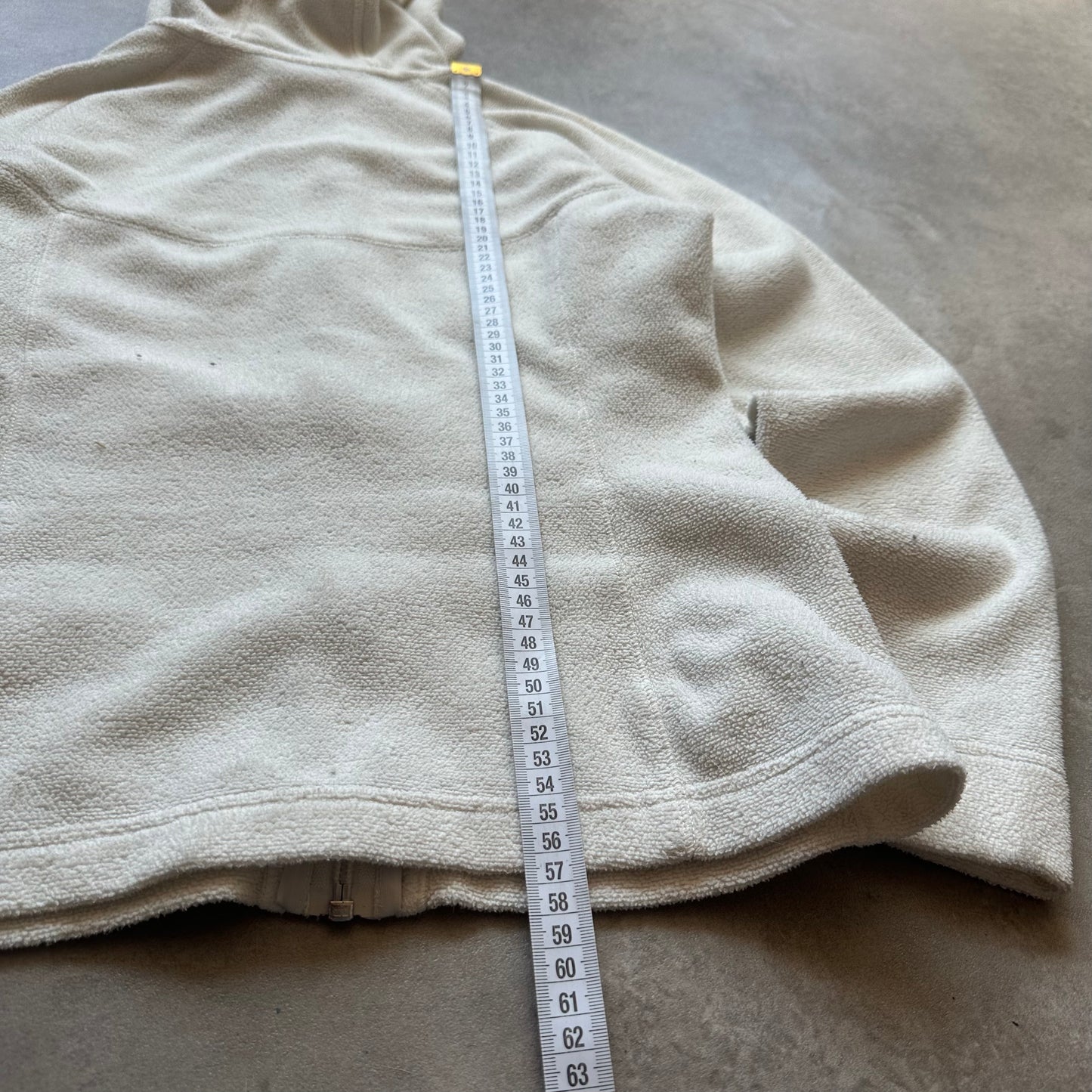 The North Face White Fleece Zip Hoodie XS