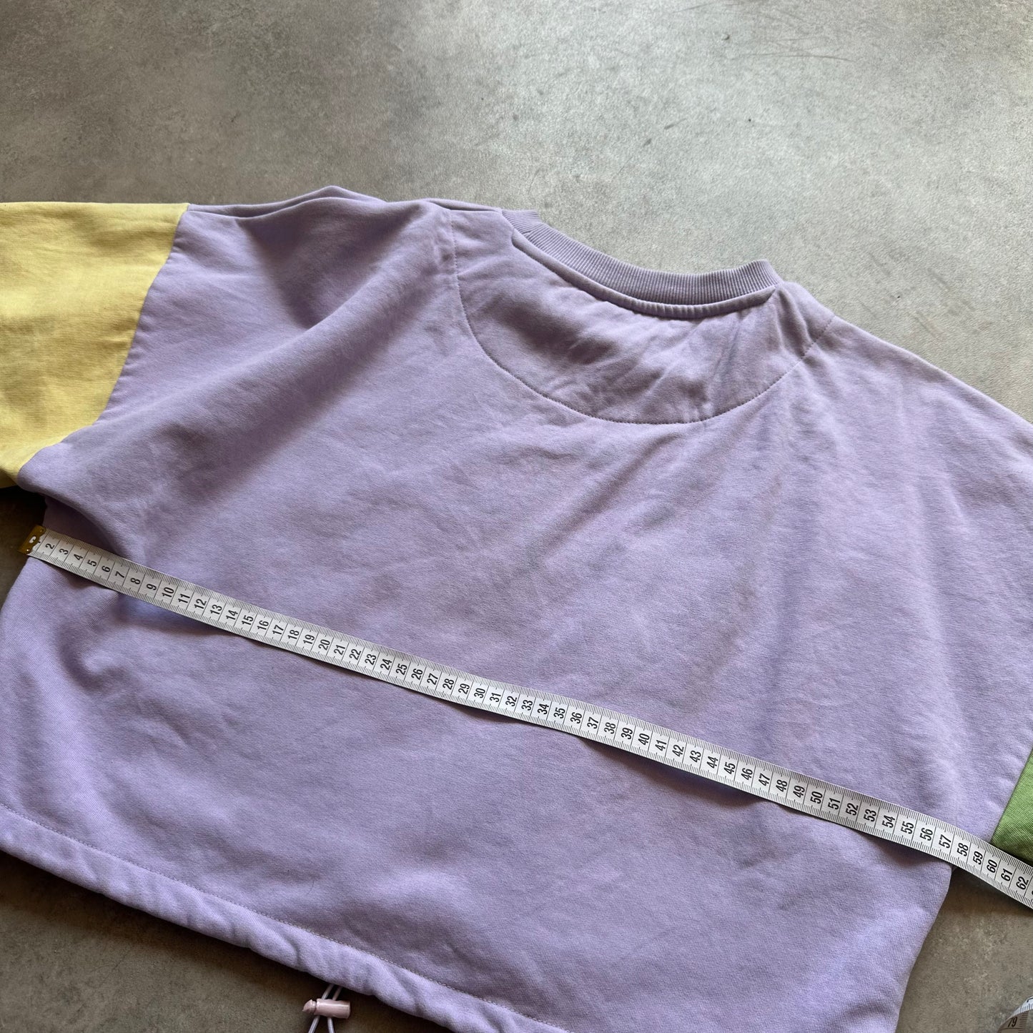 Karl Kani Pastel Colorblock Cropped Sweatshirt XS