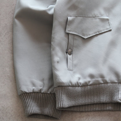 Woolrich Light Grey Hooded Fur-Lined Jacket (Man-L)