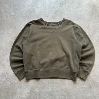 Ralph Lauren Olive Crewneck Sweatshirt L