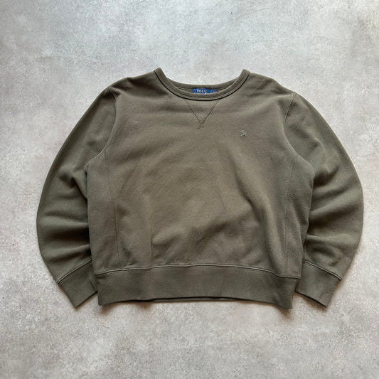 Ralph Lauren Olive Crewneck Sweatshirt L