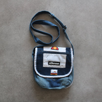 Ellesse Reworked Denim Shoulder Bag