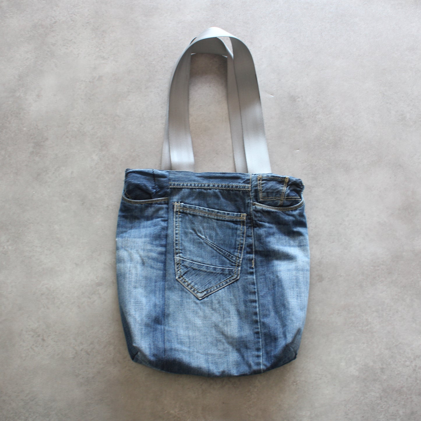 Ellesse Reworked Denim Tote Bag