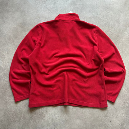 Jack Wolfskin Red Fleece Quarter Zip XXL