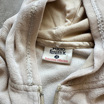Paolo Feretti Beige Zip Hoodie L