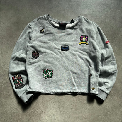 Scotch & Soda Grey Patch Crewneck Sweatshirt L