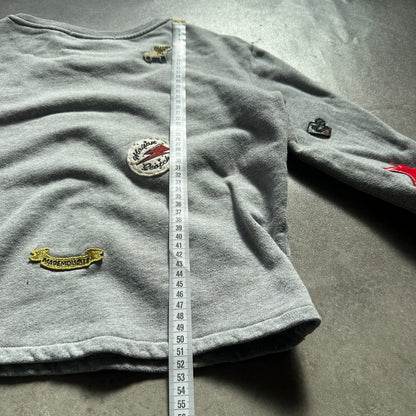 Scotch & Soda Grey Patch Crewneck Sweatshirt L