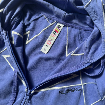 Billabong Blue Zip Hoodie M