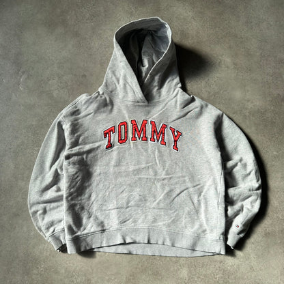 Tommy Hilfiger Grey Spellout Hoodie 176cm