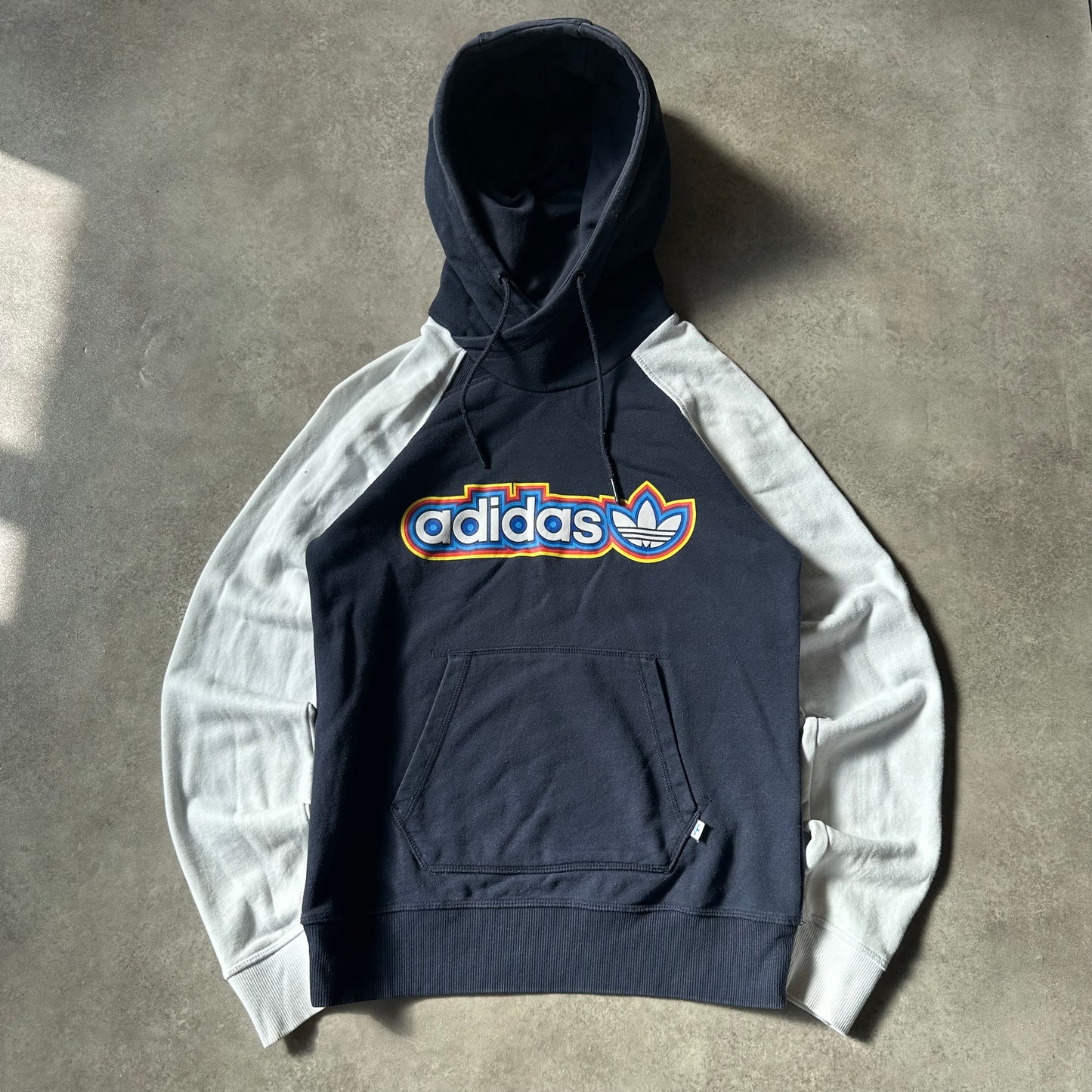 Adidas Navy Trefoil Hoodie L