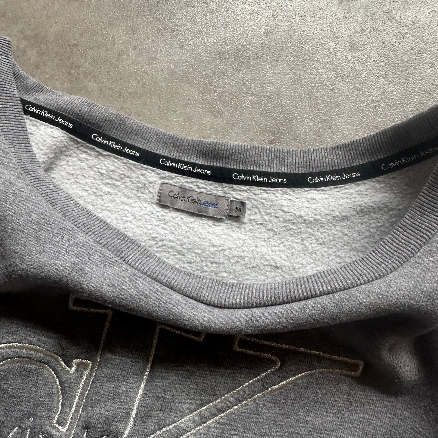 Calvin Klein Jeans Grey Sweatshirt Dress M
