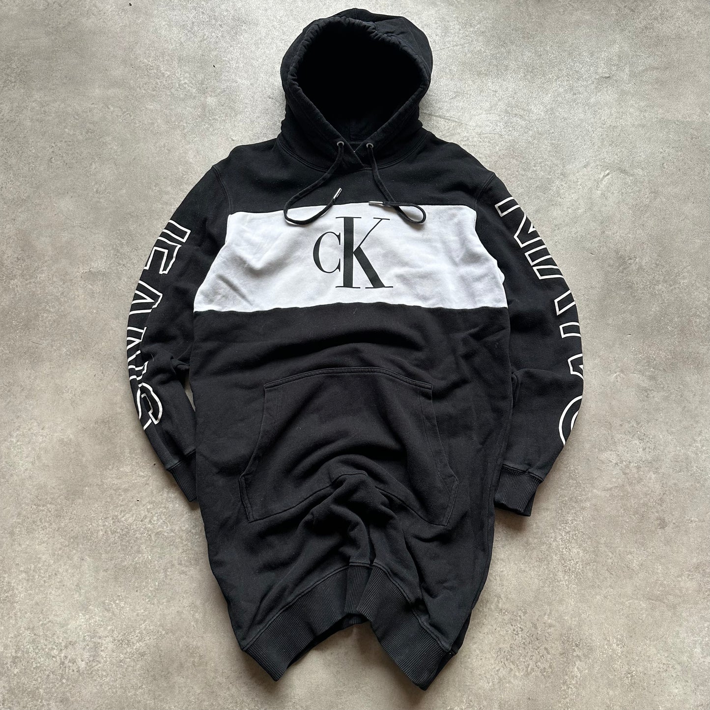 Calvin Klein Black White Hoodie L
