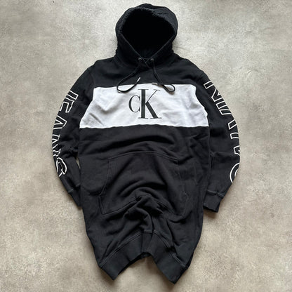 Calvin Klein Black White Hoodie L