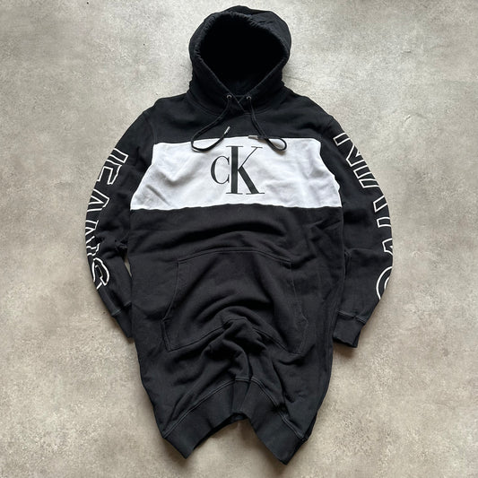 Calvin Klein Black White Hoodie L