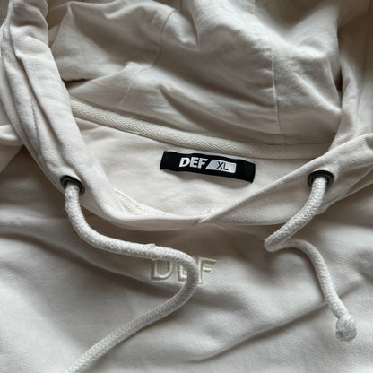 Def White Oversized Hoodie XL