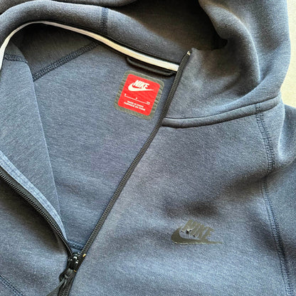 Nike Blue Tech Fleece Zip Hoodie S